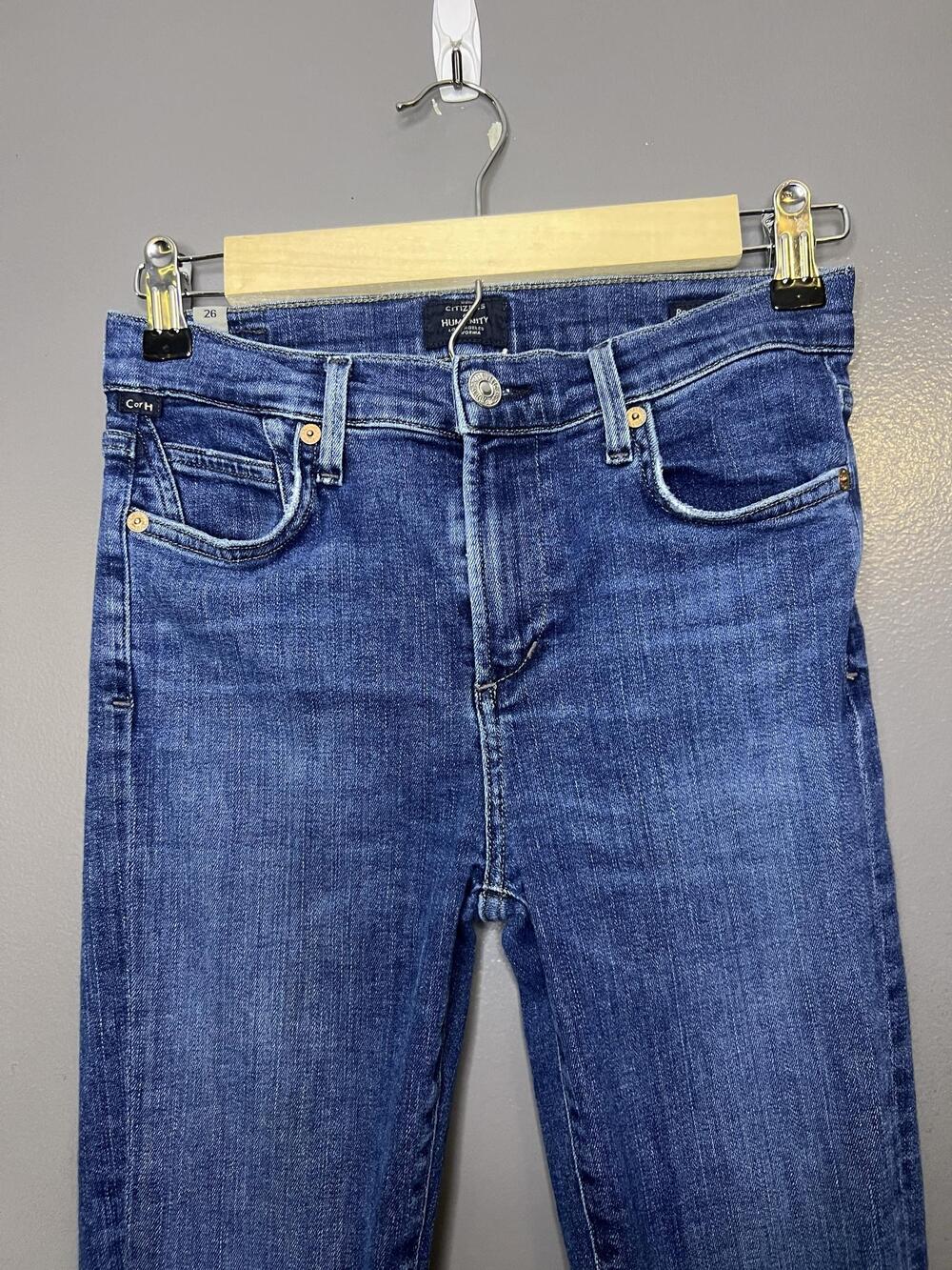 Citizens Of Humanity Rocket Crop Jeans Womens 26 Med Wash Mid Rise Skinny Denim